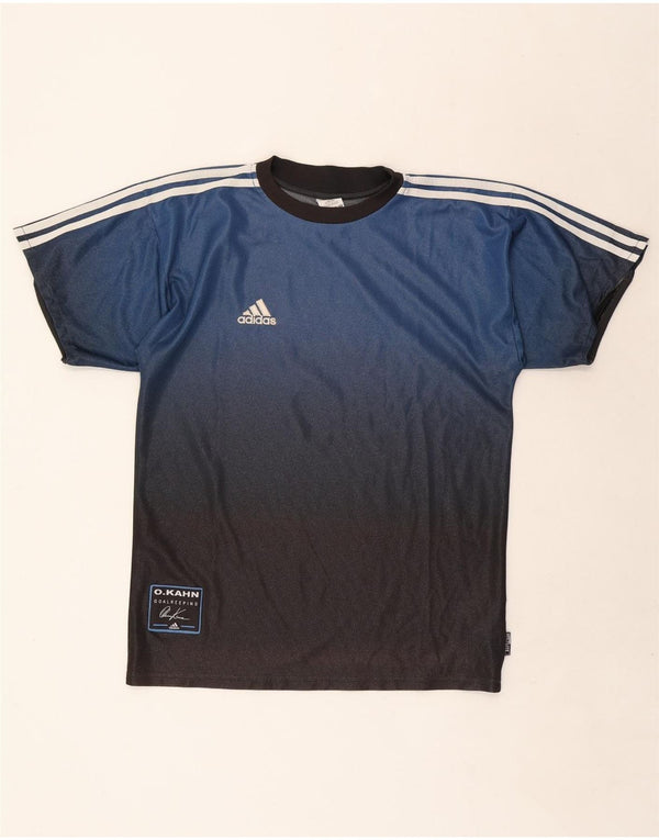 Adidas Mens Graphic T-Shirt Top Small Blue Colourblock