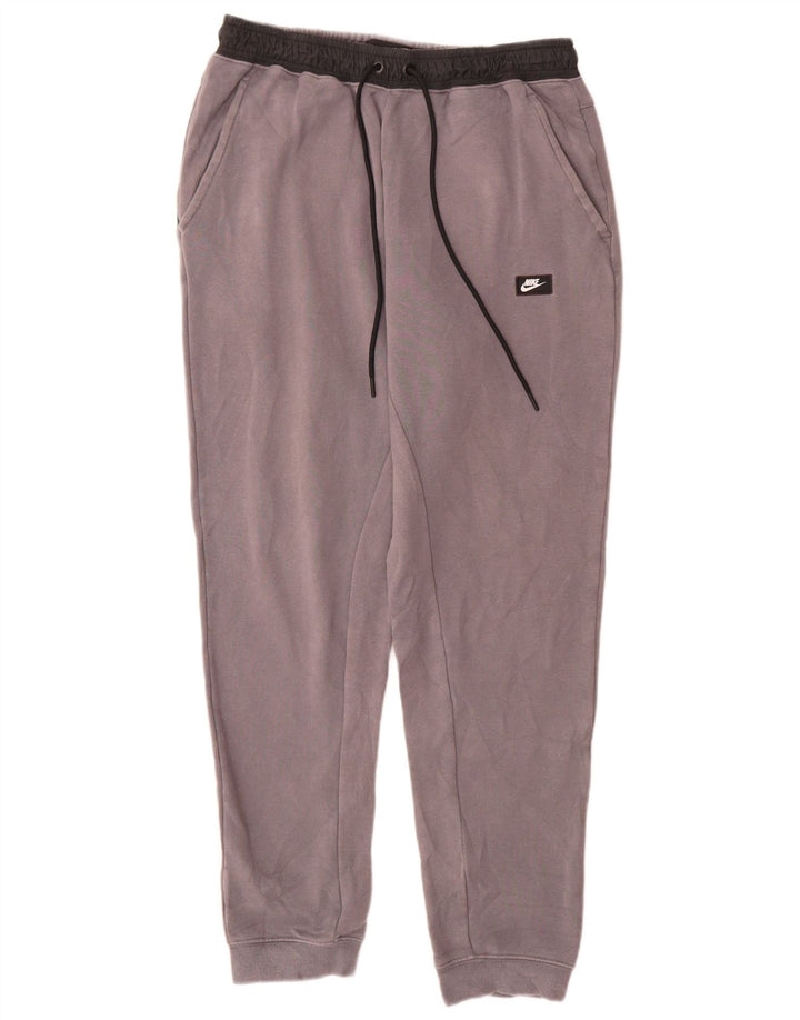 Nike Herren-Trainingshose und Jogger, mittelgraue Colourblock-Baumwolle