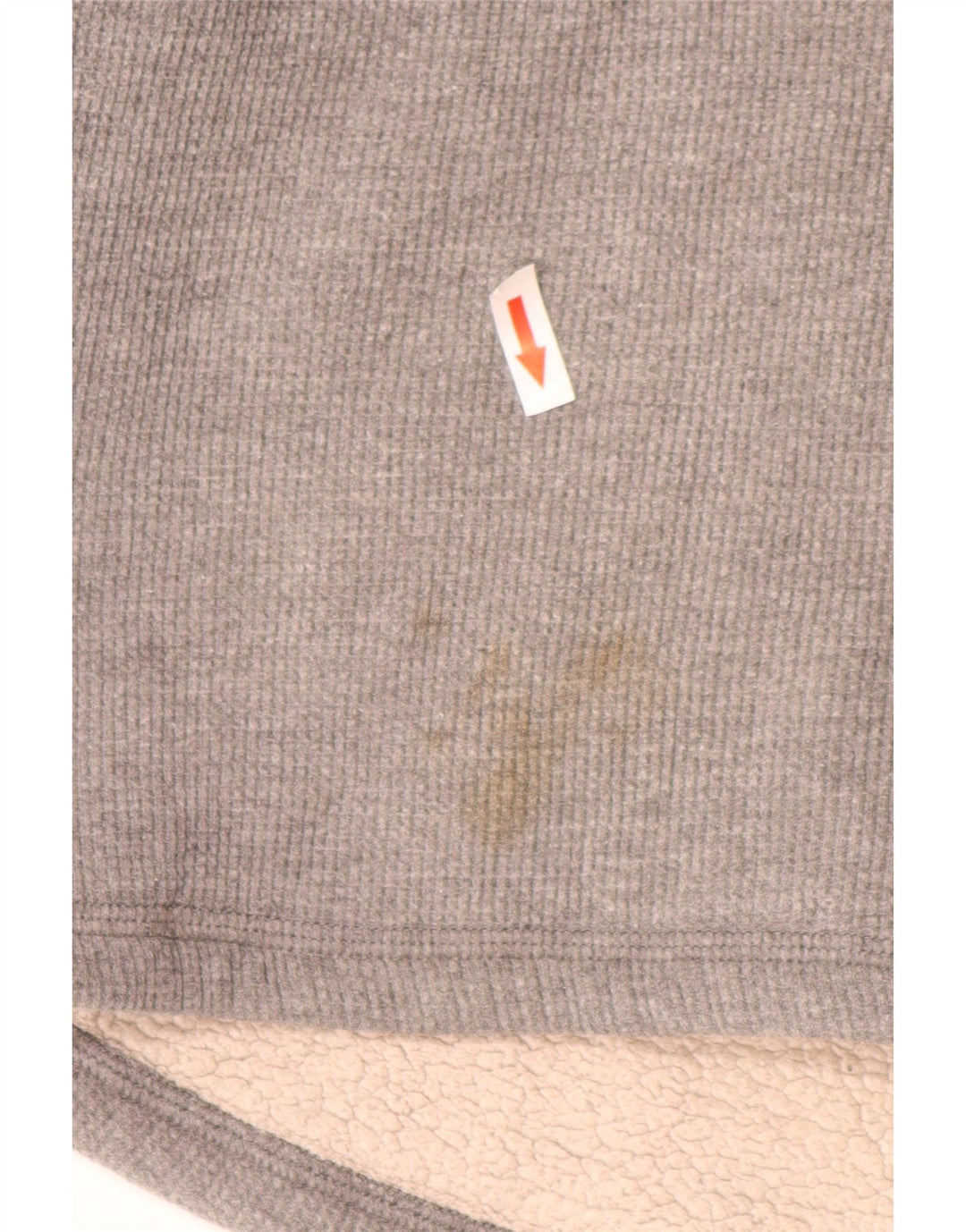 Lee Herren-Sweatshirt mit Knopfkragen, Größe S, Grau, Baumwolle