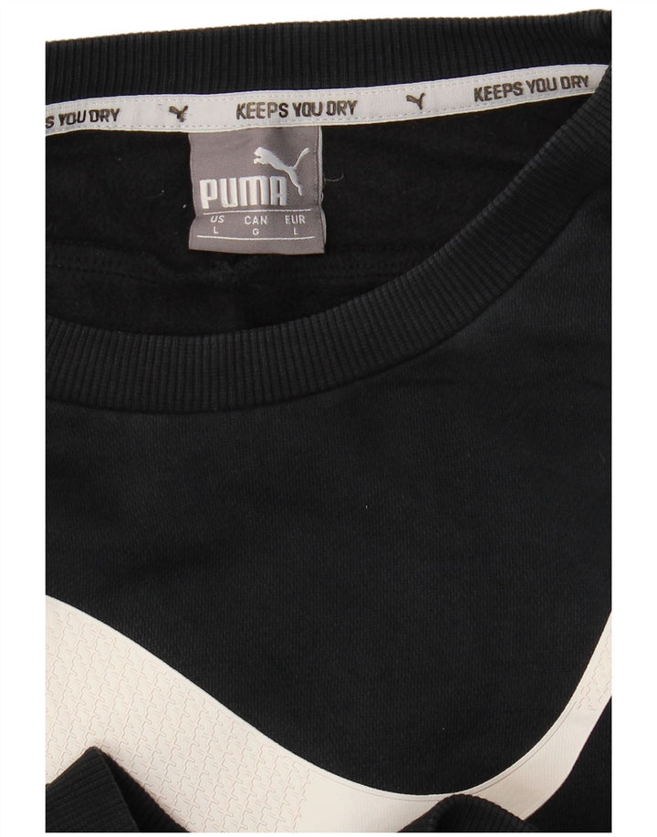 PUMA Herren Graphic Sweatshirt Pullover Large Schwarz