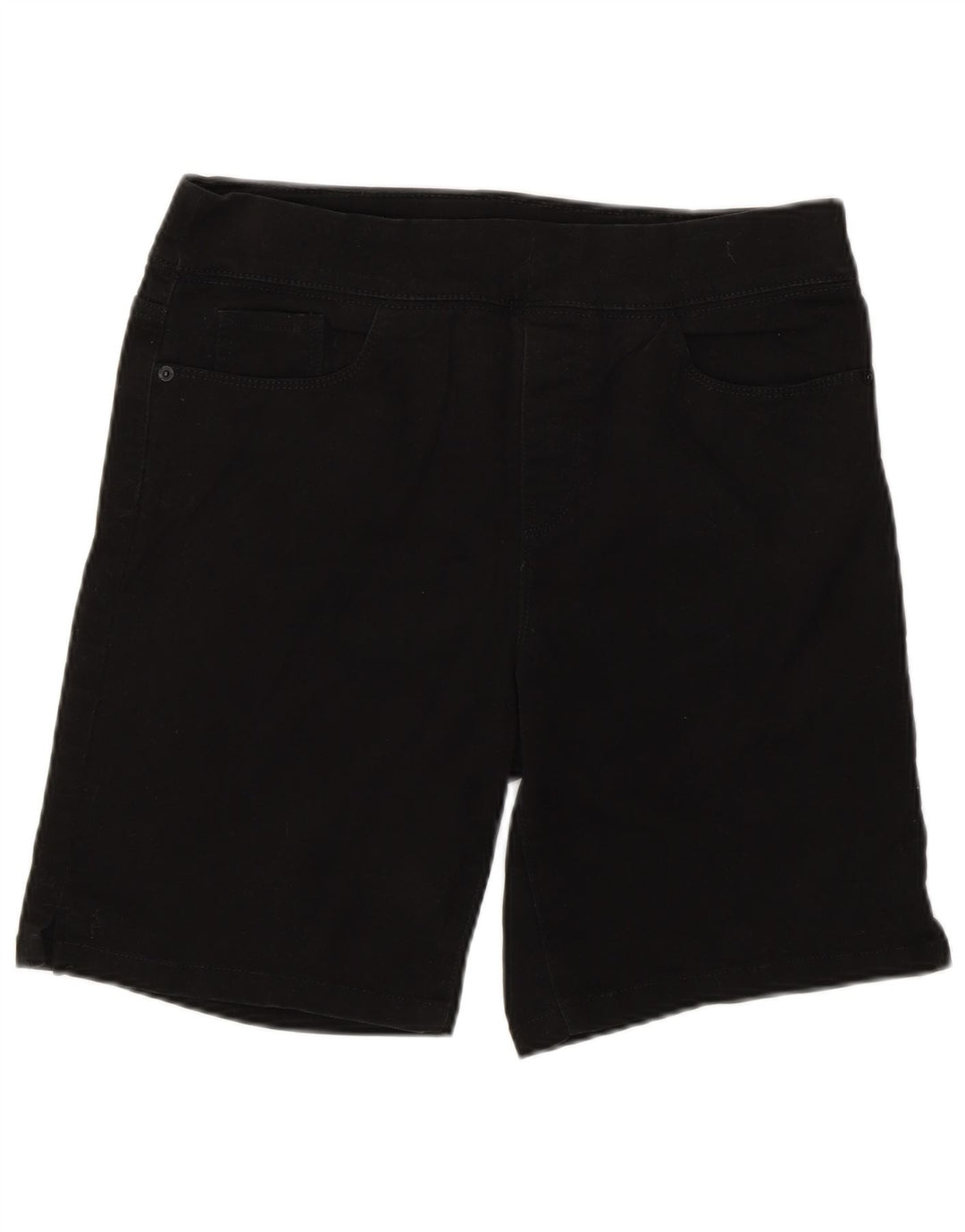 Dkny Damen-Jeansshorts, mittelgroß, W30, schwarze Baumwolle