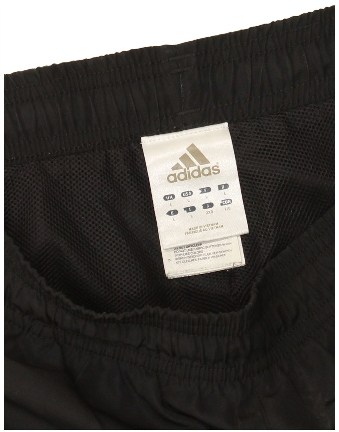 Adidas Herren-Trainingshose, Jogginghose, groß, schwarzes Farbblock-Polyester