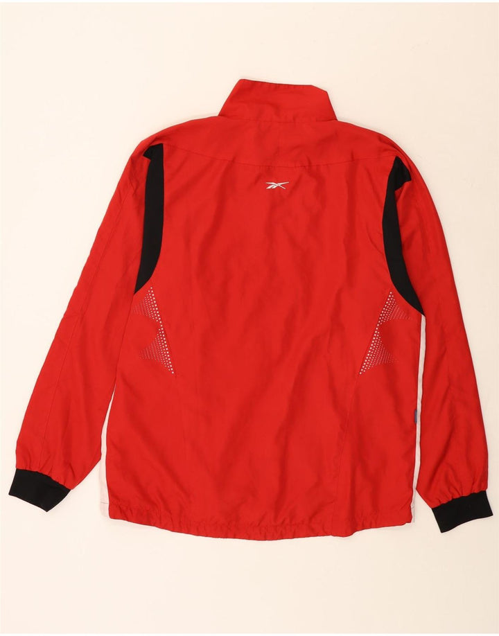 Reebok Herren Regenjacke UK 42 XL Rot Colourblock Polyester