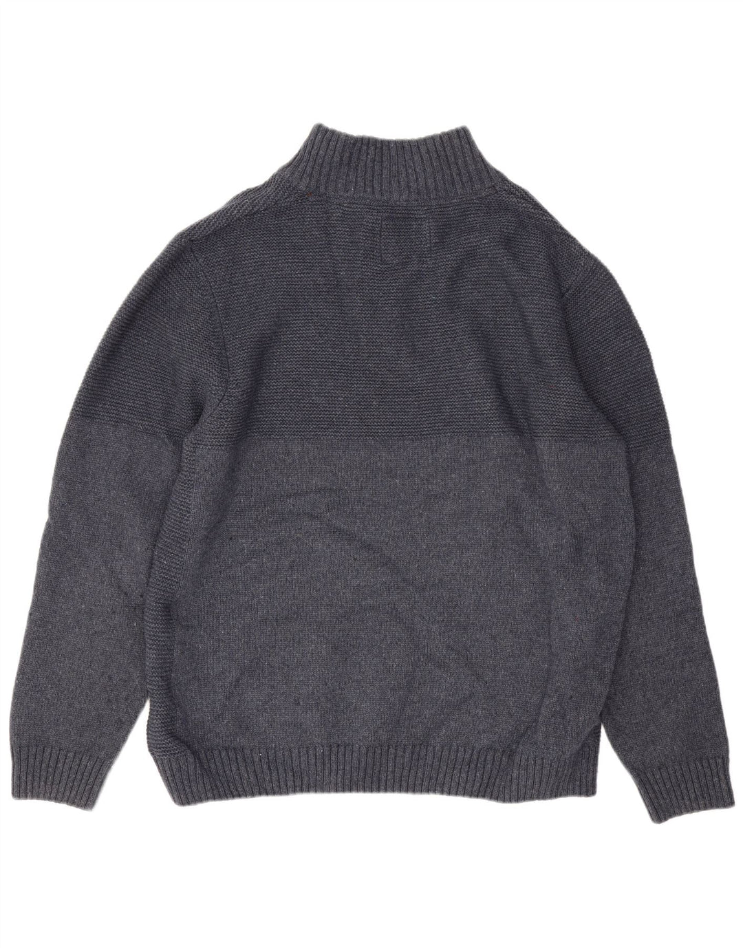 Weird Fish Herren-Pullover mit Reißverschluss am Hals, 2XL, Marineblau, Polyester