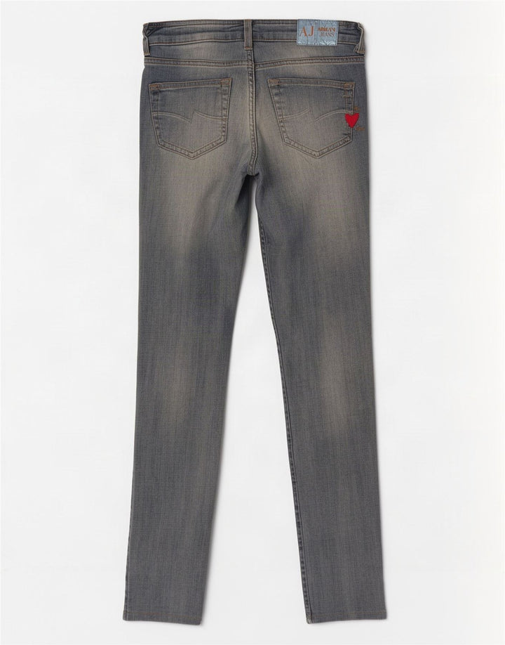 Armani Damen Skinny Jeans W30 L32 Blaue Baumwolle