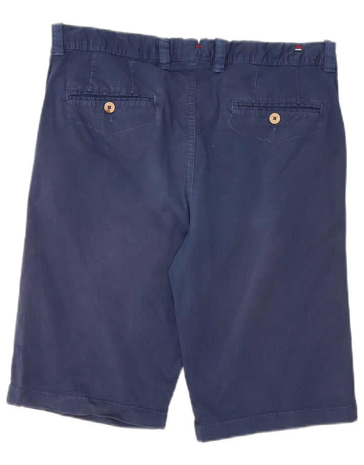 Vintage Herren Chino Shorts W33 Medium Marineblau Baumwolle