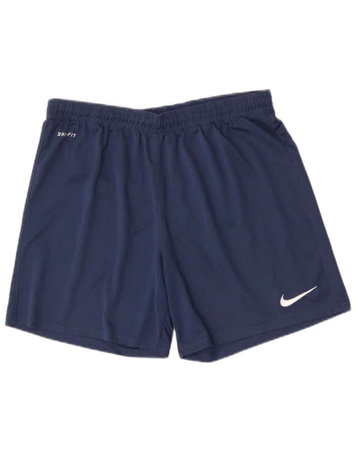 Nike Herren Dri Fit Sportshorts, groß, marineblaues Polyester