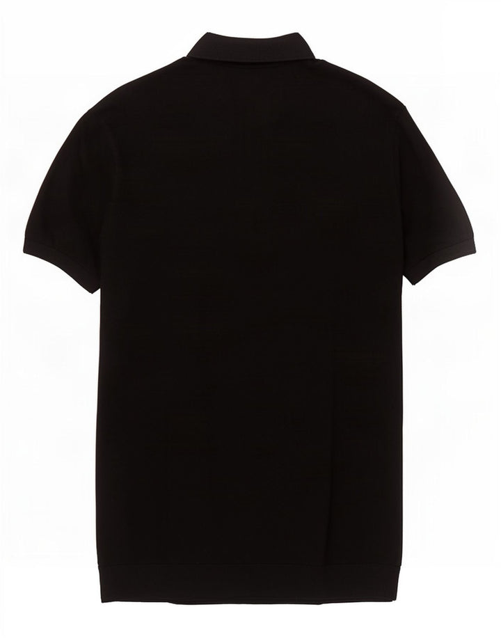 Zara Herren Kurzarm-Poloshirt, Größe L, Schwarz
