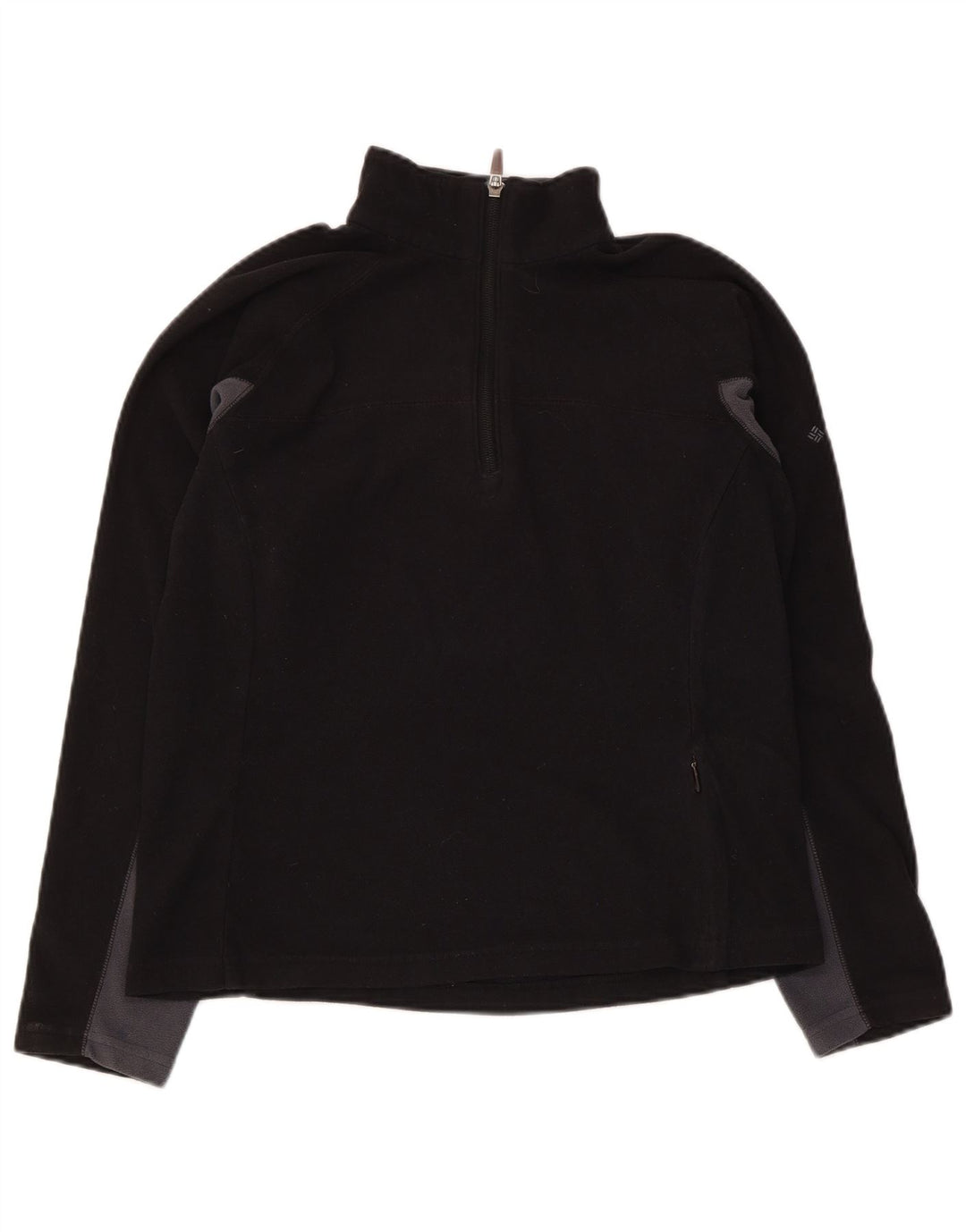 Columbia Damen-Fleecepullover mit Reißverschluss, UK 10, Größe S, Schwarz, Polyester