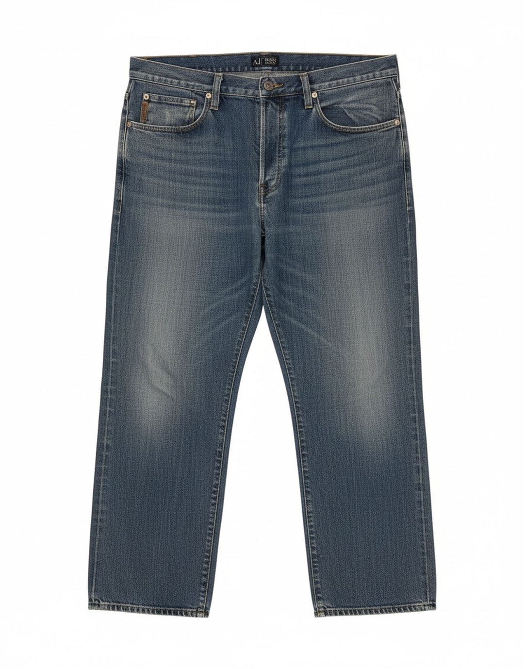 ARMANI Mens Cropped Jeans W40 L24 Blue Cotton Vintage Armani and Second-Hand Armani from Messina Hembry 