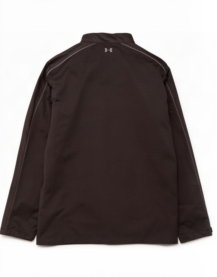 Under Armour Herren-Trainingsanzugoberteil, Jacke, 4XL, schwarzes Farbblock-Polyester