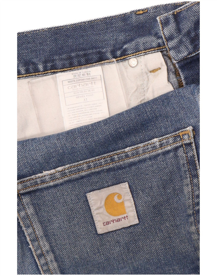 Carhartt Herren Straight Jeans W32 L30 Blaue Baumwolle