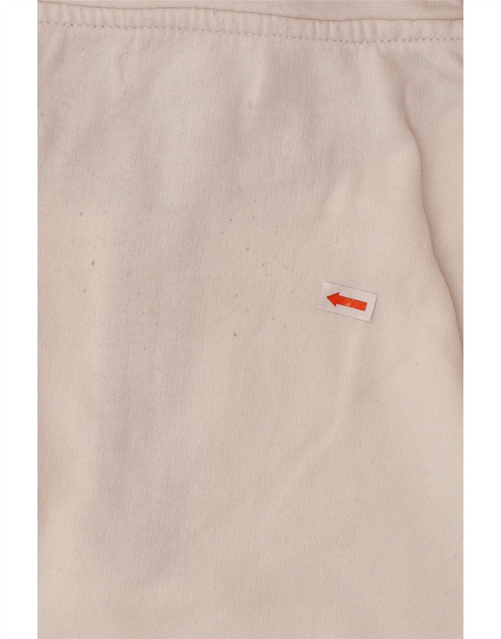 ATLAS FOR MEN Herren-Sweatshirt mit grafischem Reißverschluss, Größe L, Baumwolle, Weiß