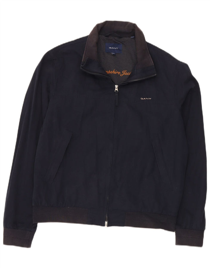 Gant Herren Bomberjacke UK 38 Medium Marineblau Polyester