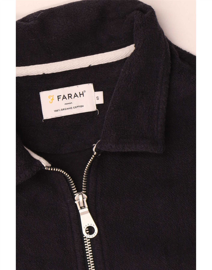 Farah Herren-Trainingsanzug-Oberteil, Jacke, Größe S, marineblau, Baumwolle