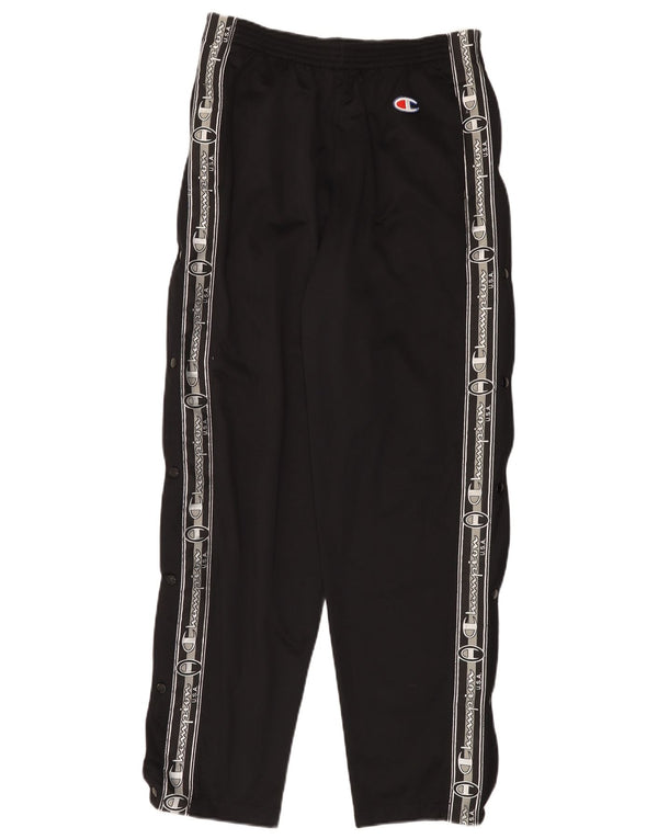 Champion Mens Graphic Tracksuit Trousers Small Black Polyester
