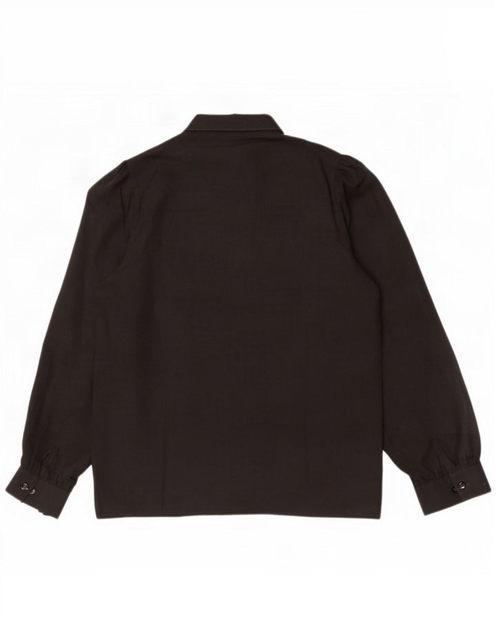Lady Windsor Damen Hemdbluse IT 42 Medium Black Polyester