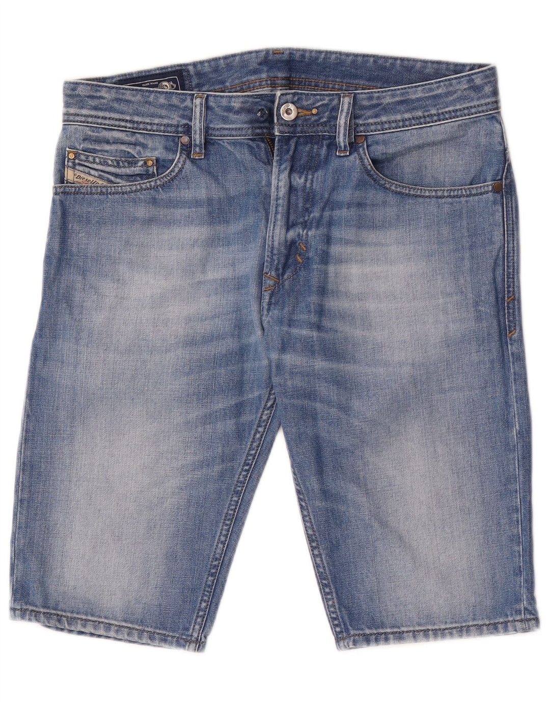 Diesel Herren Jeansshorts W29 mittelblaue Baumwolle