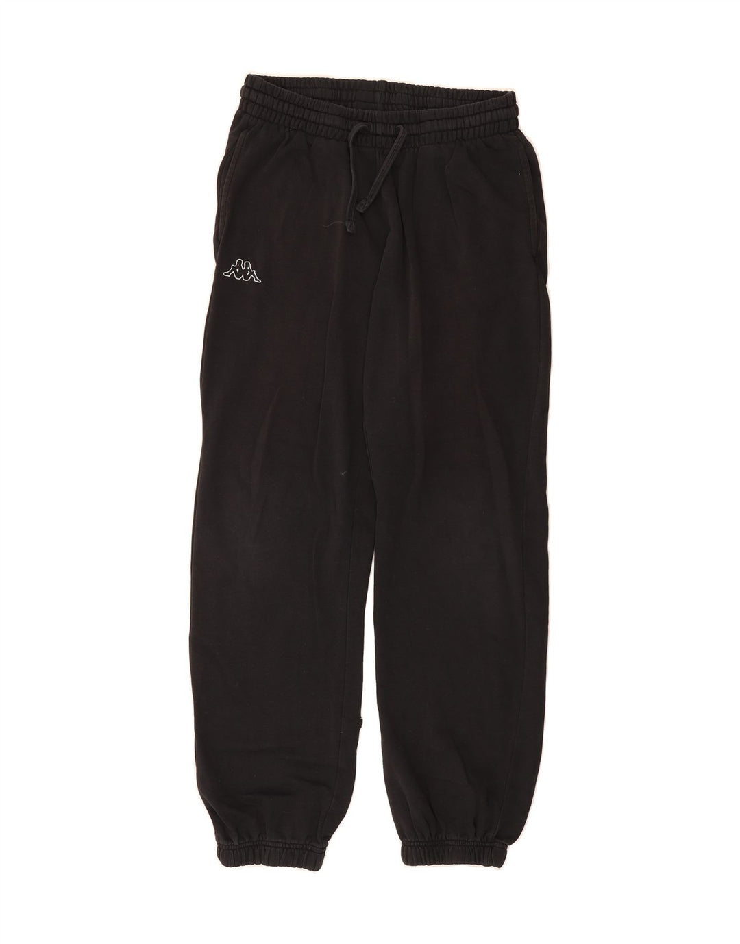 KAPPA Womens Tracksuit Trousers Joggers UK 12 Medium  Black Cotton Vintage Kappa and Second-Hand Kappa from Messina Hembry 