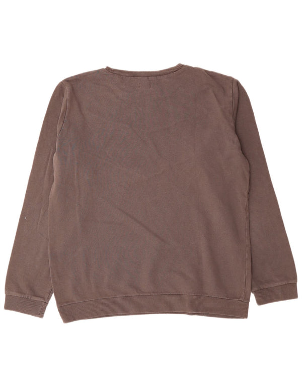 Diesel Herren-Sweatshirt mit Grafik, Größe S, Grau, Farbblock