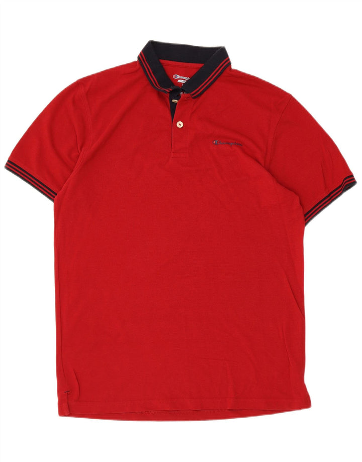 CHAMPION Herren-Poloshirt, große rote Baumwolle