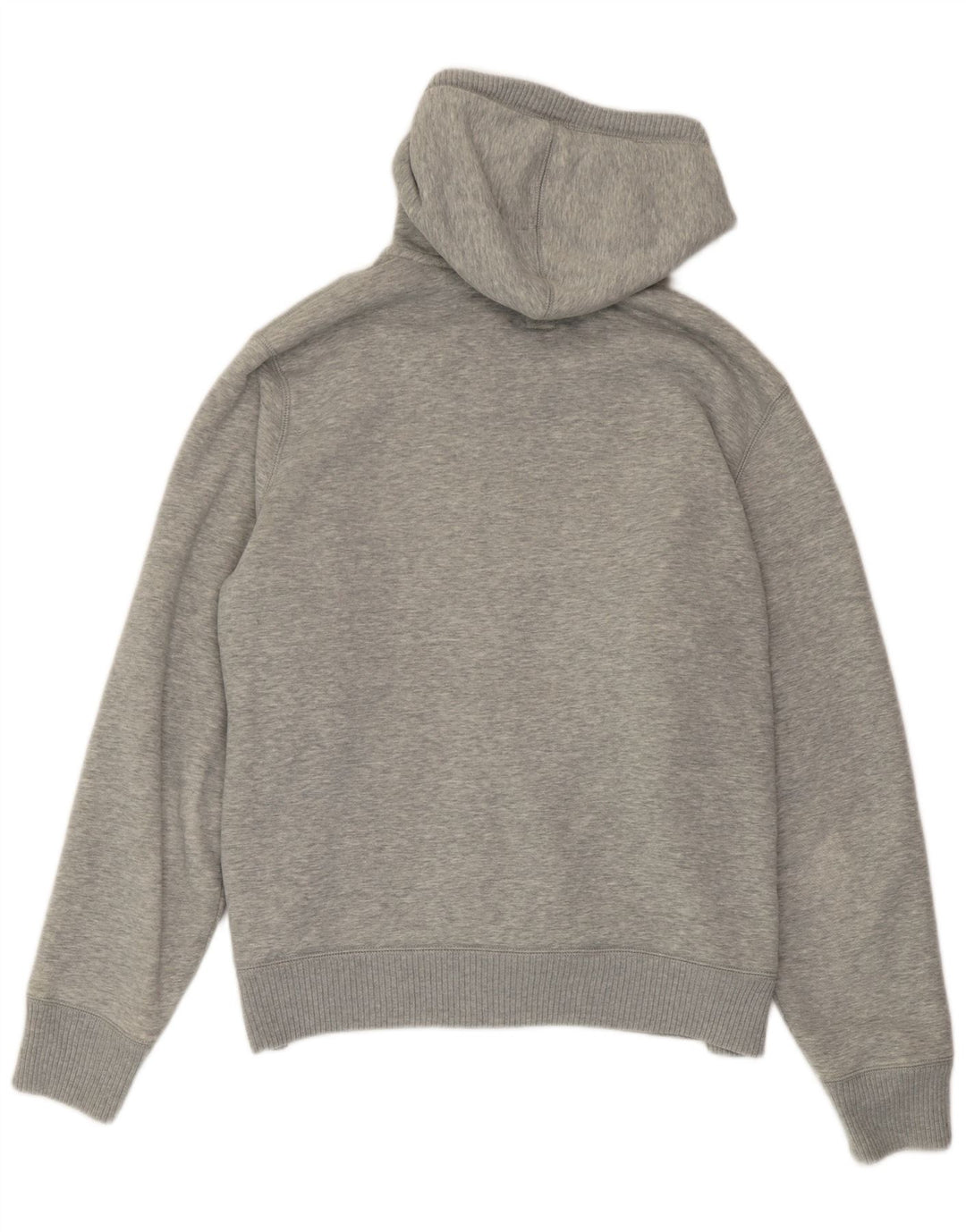 Gap Herren-Kapuzenpullover mit grafischem Reißverschluss, groß, aus grauer Baumwolle