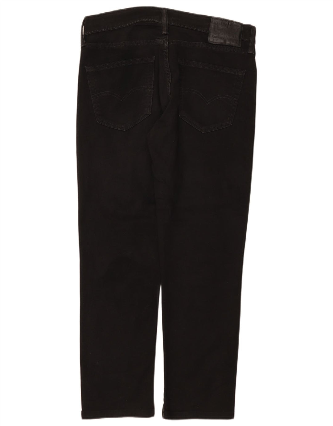 Levi's Herren Slim Jeans W33 L28 Schwarze Baumwolle