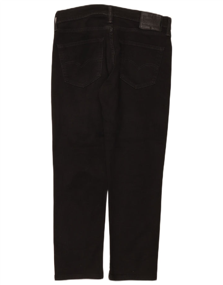 Levi's Herren Slim Jeans W33 L28 Schwarze Baumwolle