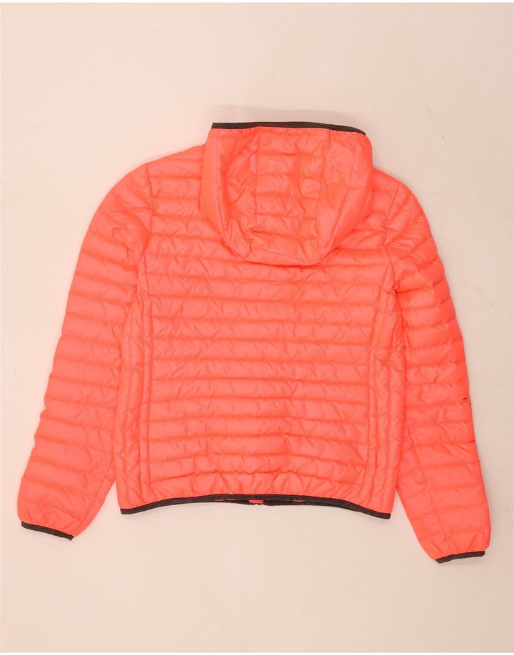 Superdry Wattierte Damenjacke mit Kapuze, UK 16, Größe L, Rosa, Polyester