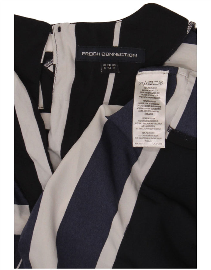 French Connection Damen-Etuikleid, Gr. 6, XS, Marineblau, gestreift, Polyester