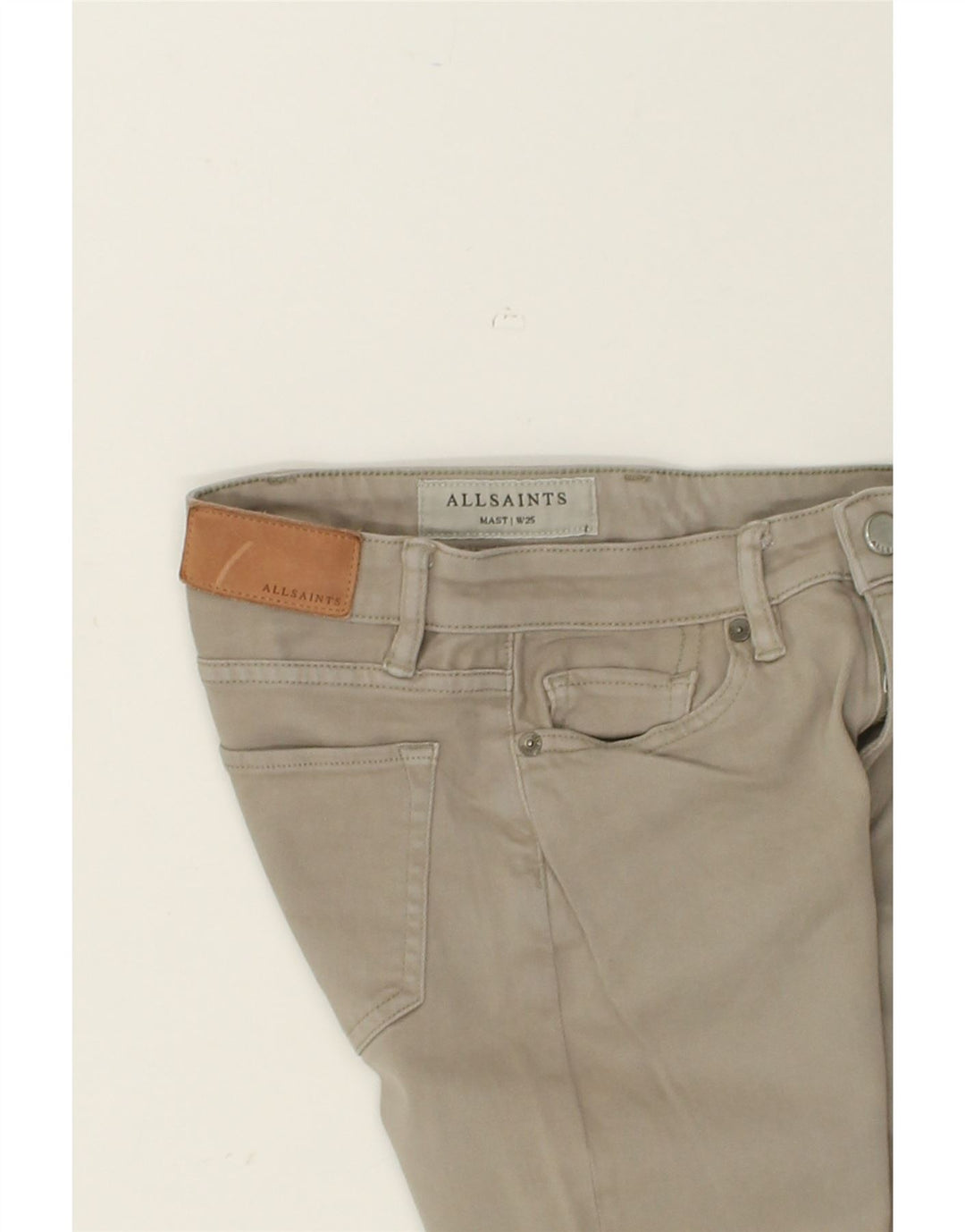 ALL SAINTS Womens Skinny Jeans W25 L29 Grey Cotton | Vintage All Saints | Thrift | Second-Hand All Saints | Used Clothing | Messina Hembry 