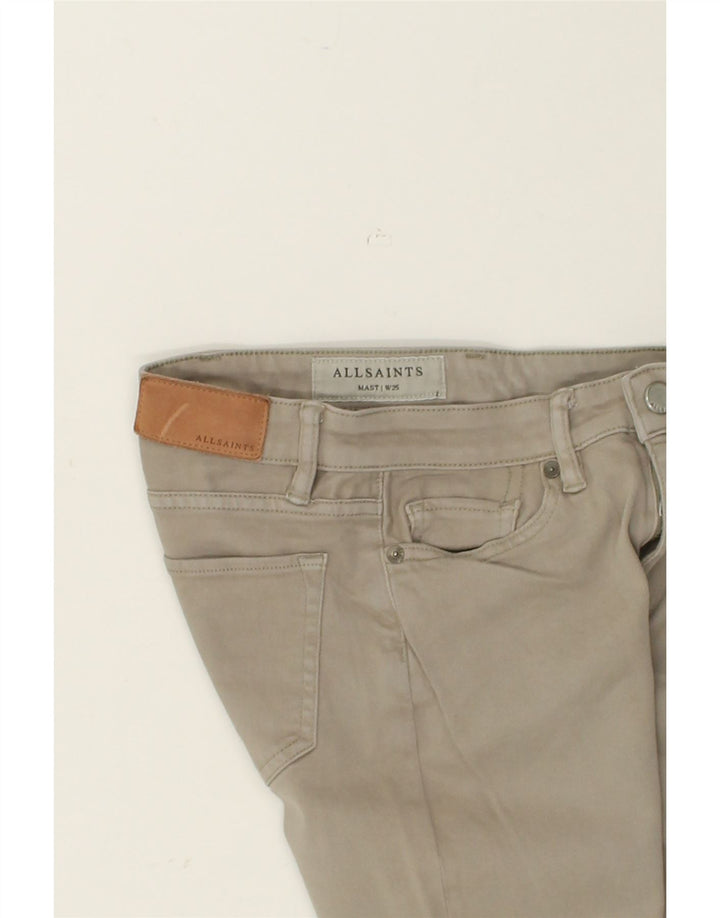 ALL SAINTS Womens Skinny Jeans W25 L29 Grey Cotton | Vintage All Saints | Thrift | Second-Hand All Saints | Used Clothing | Messina Hembry 