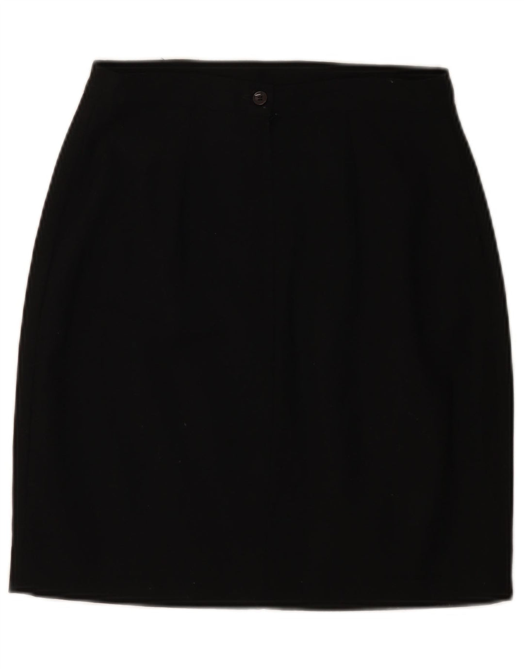 Kenzo Damen Bleistiftrock IT 40 Small W26 Schwarze Wolle