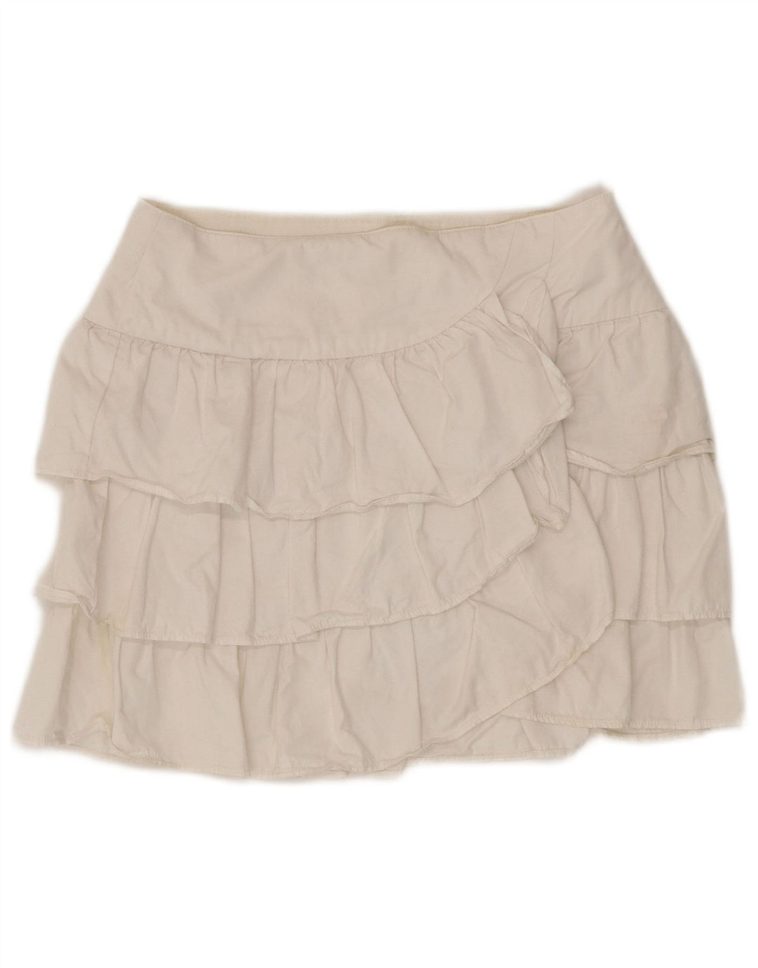 Zara Damen Stufenrock XS W24 Weiß