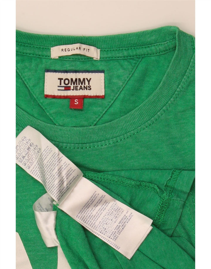 TOMMY HILFIGER Herren-T-Shirt mit normaler Passform, Grafik, Größe S, Grün