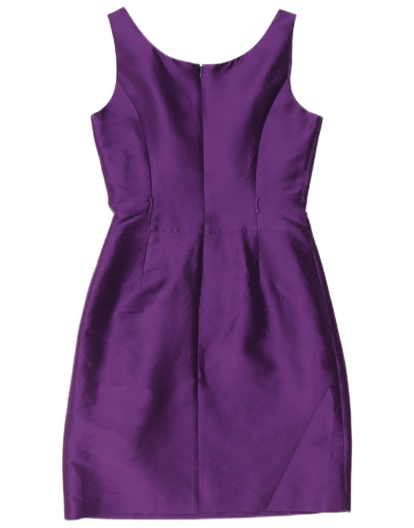 Hobbs Damen Ärmelloses Etuikleid UK 10 Small Lila Polyester