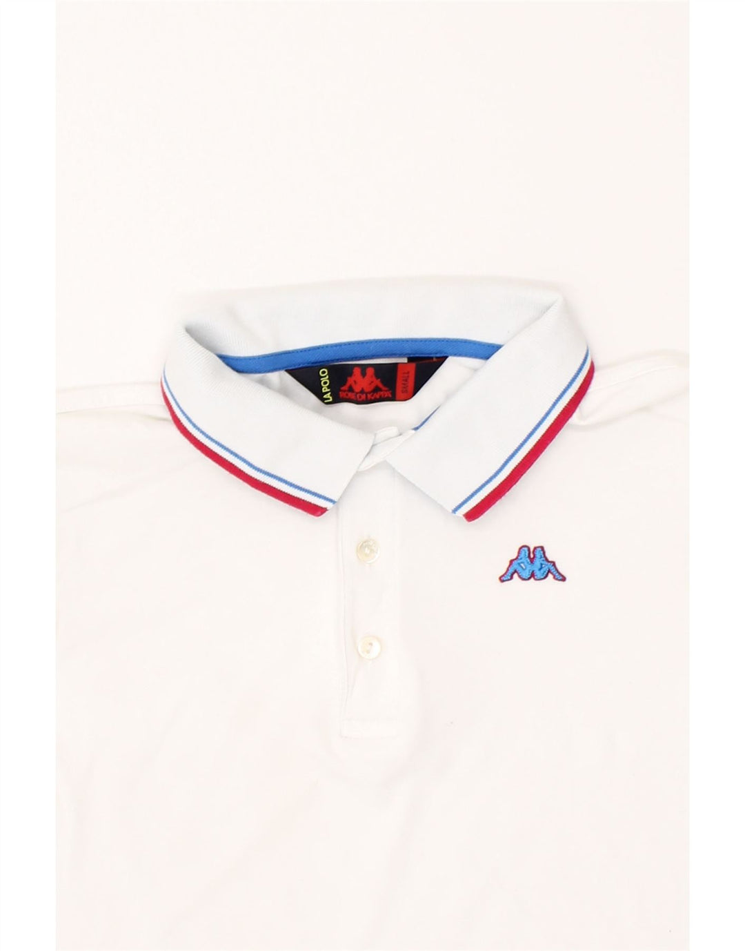 KAPPA Boys Polo Shirt 8-9 Years Small White Cotton Vintage Kappa and Second-Hand Kappa from Messina Hembry 