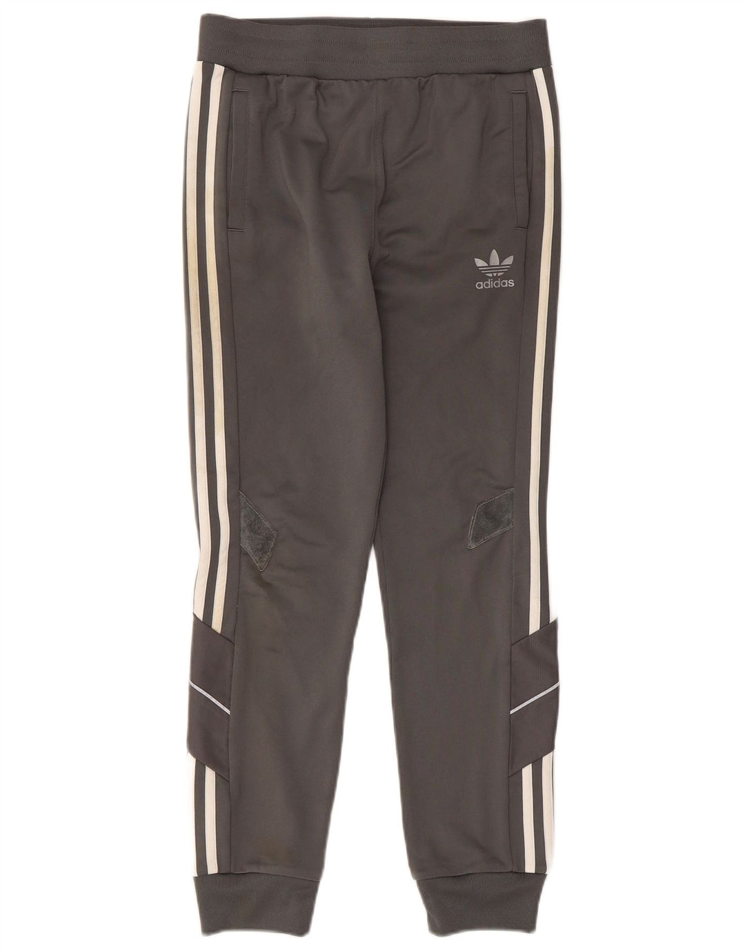 ADIDAS Jungen-Trainingshose, Jogginghose, 11–12 Jahre, graues Polyester
