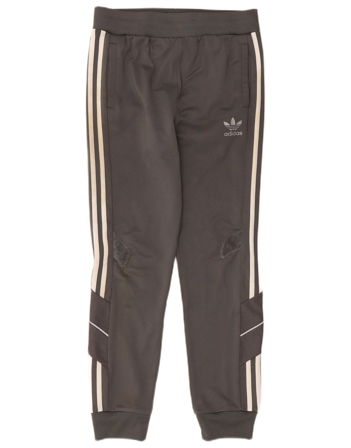 ADIDAS Jungen-Trainingshose, Jogginghose, 11–12 Jahre, graues Polyester