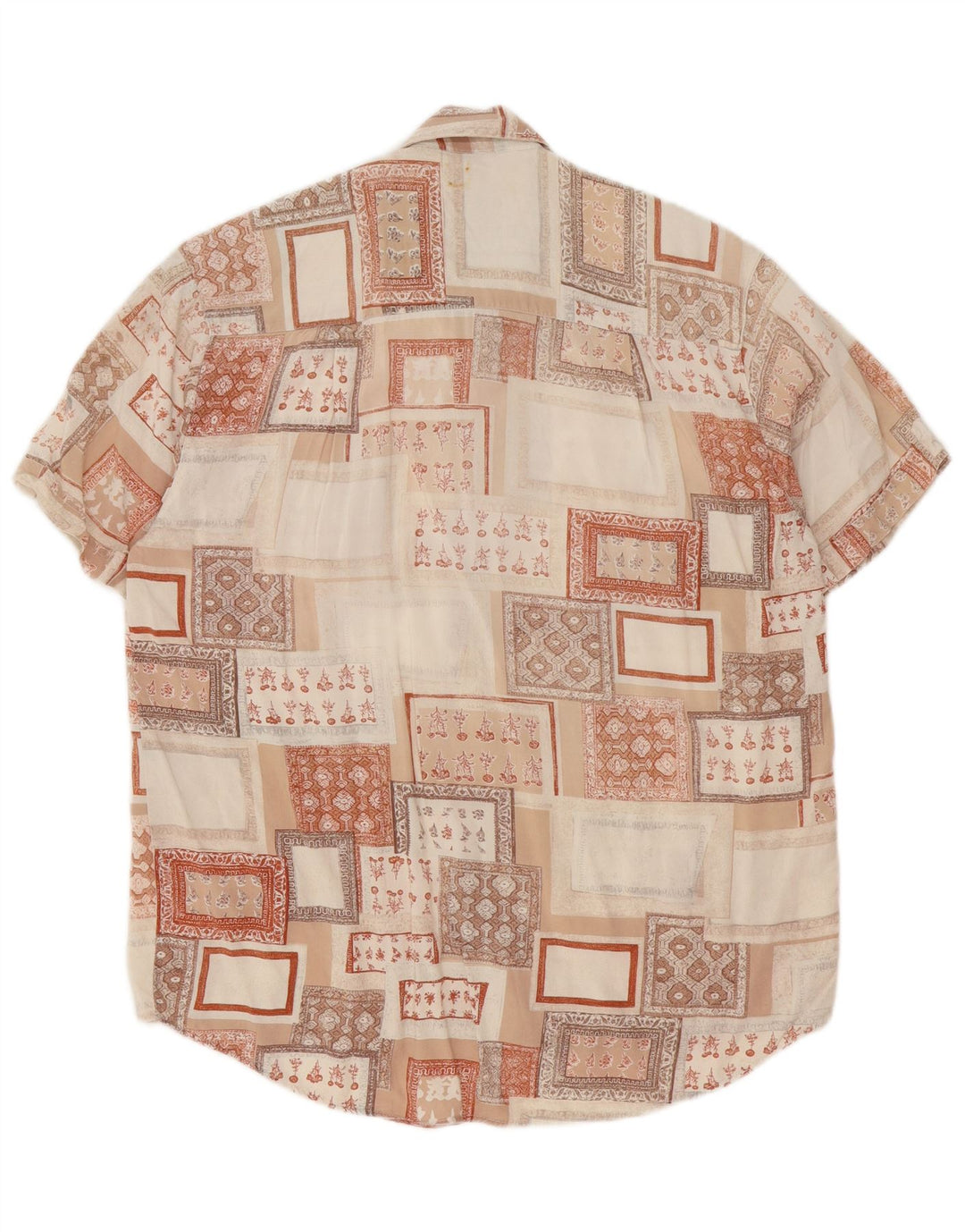 Harrison & Son Herren-Kurzarmhemd, mittelgroß, mehrfarbig, geometrisch