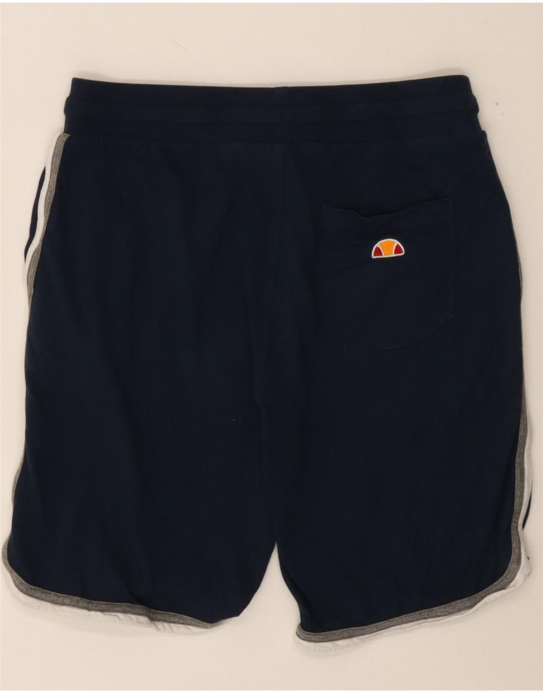 ELLESSE Herren-Sportshorts mit Grafik, Größe S, marineblaue Baumwolle