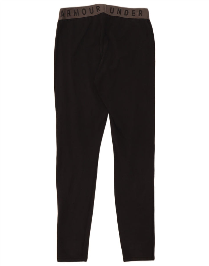Under Armour Womens Graphic Leggings UK 12 Mittelschwarze Baumwolle