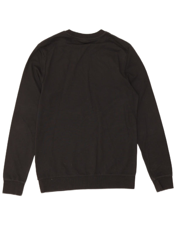 Hugo Boss Herren-Sweatshirt mit Grafik, Größe S, schwarze Baumwolle