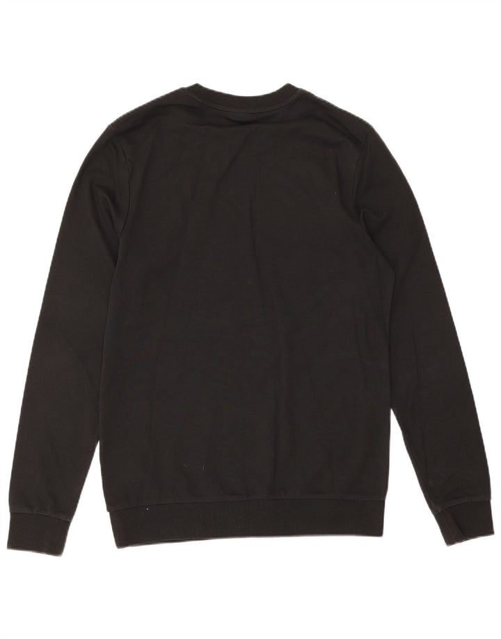 Hugo Boss Herren-Sweatshirt mit Grafik, Größe S, schwarze Baumwolle