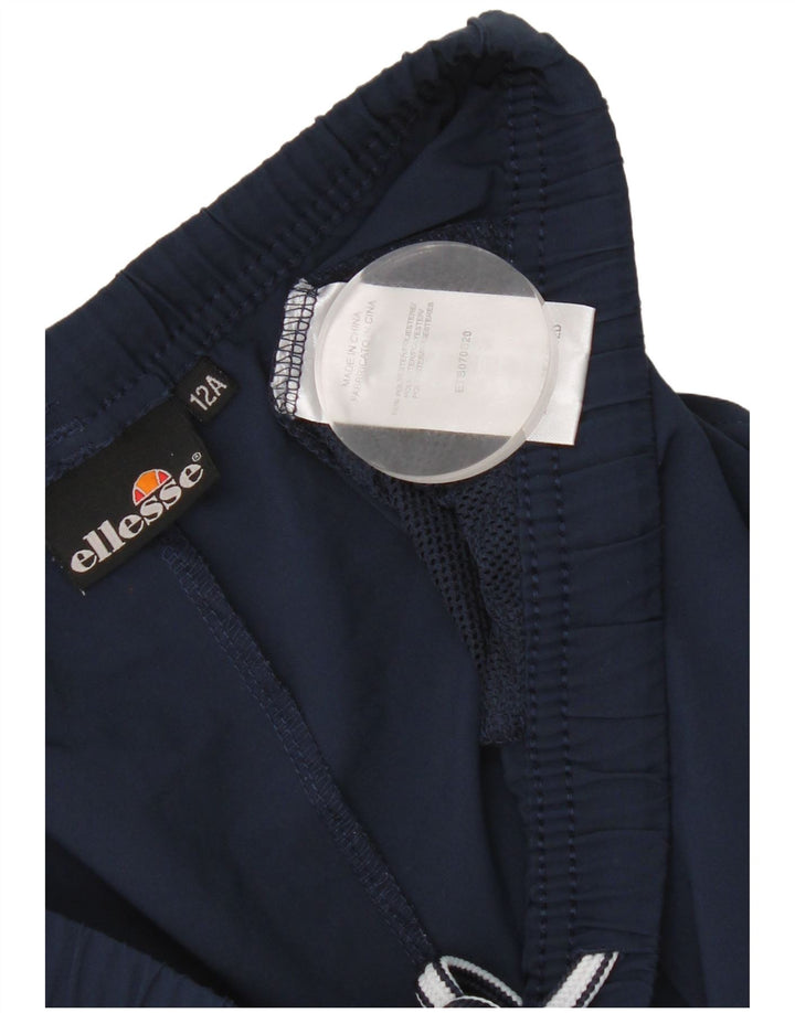 Ellesse Sportshorts für Jungen, 11–12 Jahre, marineblaues Polyester