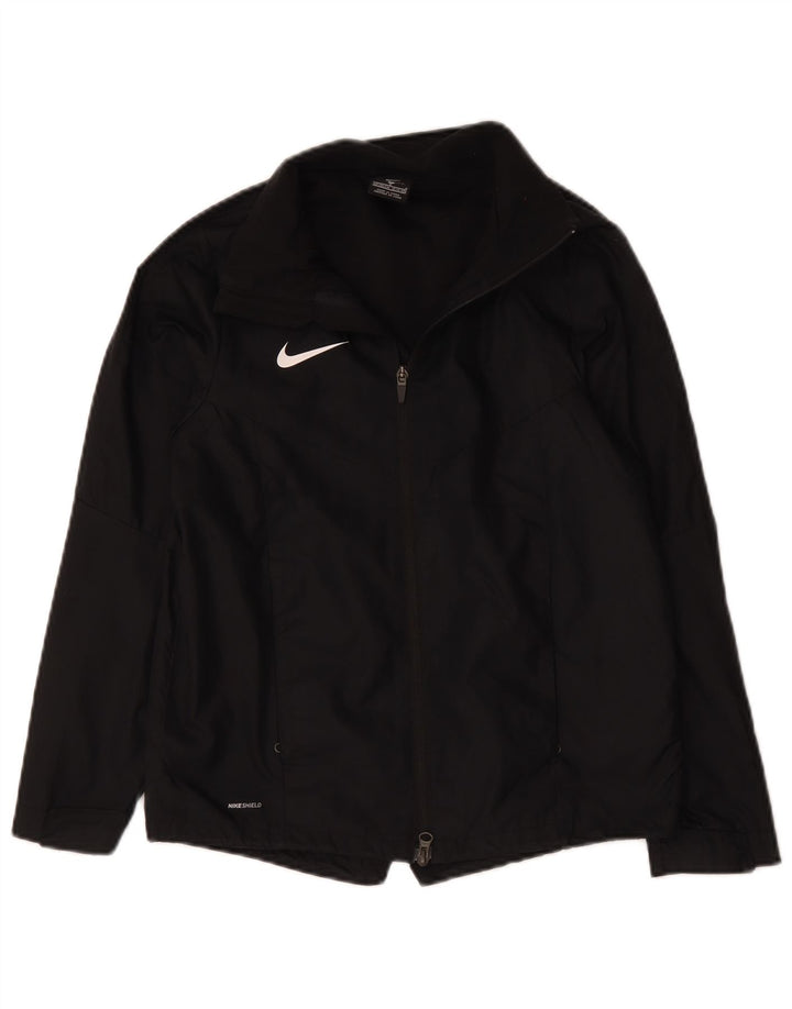 Nike Jungen-Trainingsanzug-Top-Jacke, 12–13 Jahre, groß, schwarzes Polyester