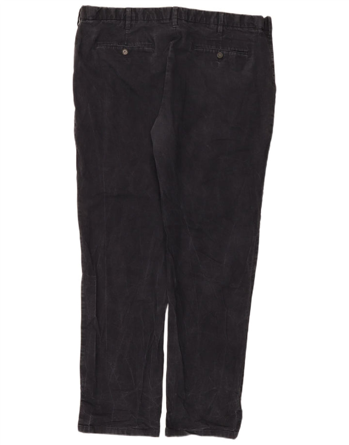 Marks & Spencer Herren Straight Regular Chinohose W42 L33 Marineblau