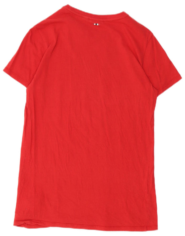 NAPAPIJRI Jungen Geographic Graphic T-Shirt Top 13–14 Jahre, rote Baumwolle