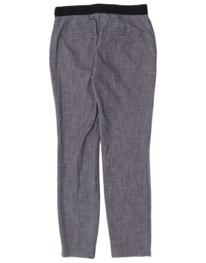 Slim-Anzughose für Damen von Zara, Größe S, W26, L27, Marineblau, geometrisches Polyester