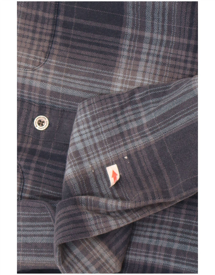 Prana Herren Lumberjack Flanellhemd XS Blau kariert